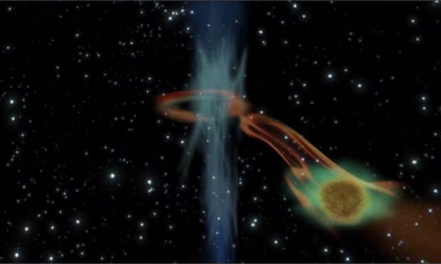 Μαύρη τρύπα ξυπνάει για ένα ελαφρύ δείπνο